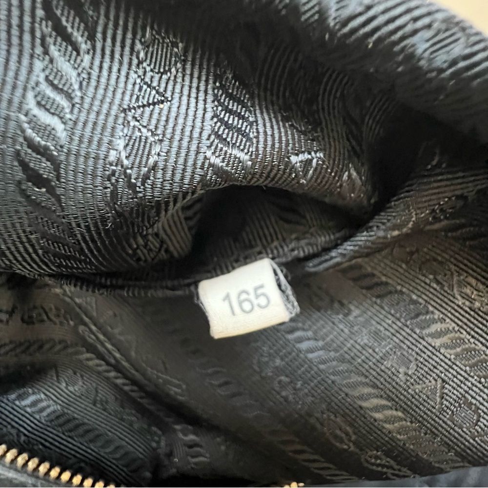 PRADA Vernice Waves Bag Black Patent Leather Gold Hardware Large 16” Authentic - Picture 8 of 13